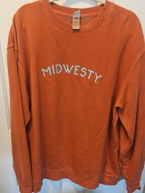 Midwesty Women's Crewneck Sweatshirt - Rust Orange